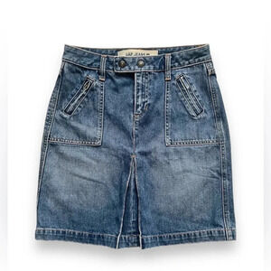 Vintage Gap Y2K Cotton Denim Pencil Skirt